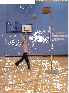 Alex taking a shot